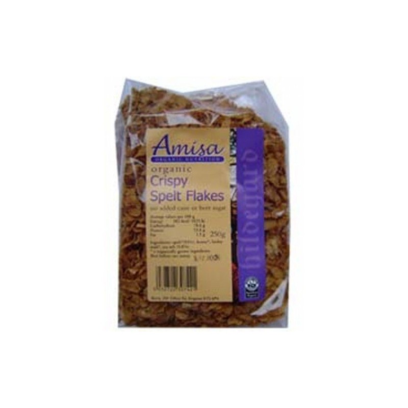 (6 Pack) - Amisa - Organic Crispy Spelt Flakes |