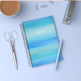 Blue Sky 2026 Weekly and Monthly Planner Calendar, January 2026 - December 2026, 5" x 8", Flexible Frosted Cover, Laminated Tabs, Durable Twin Wire Binding, Chloe