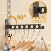 JOOM Retractable Folding Wall Mounted Clothes Hanger Rack Clothes Storage