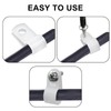 Waziaqoc 200 Pcs 1/4 Inch Rope Light Clips, Nylon R-Style