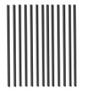 HZIU Deck Balusters 38'' Straight Baluster, Black Metal Deck Spindle