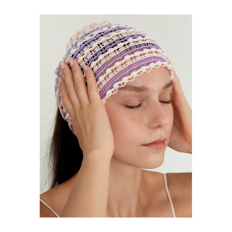 Wide mesh face wash hair band 3 colors / 와이드