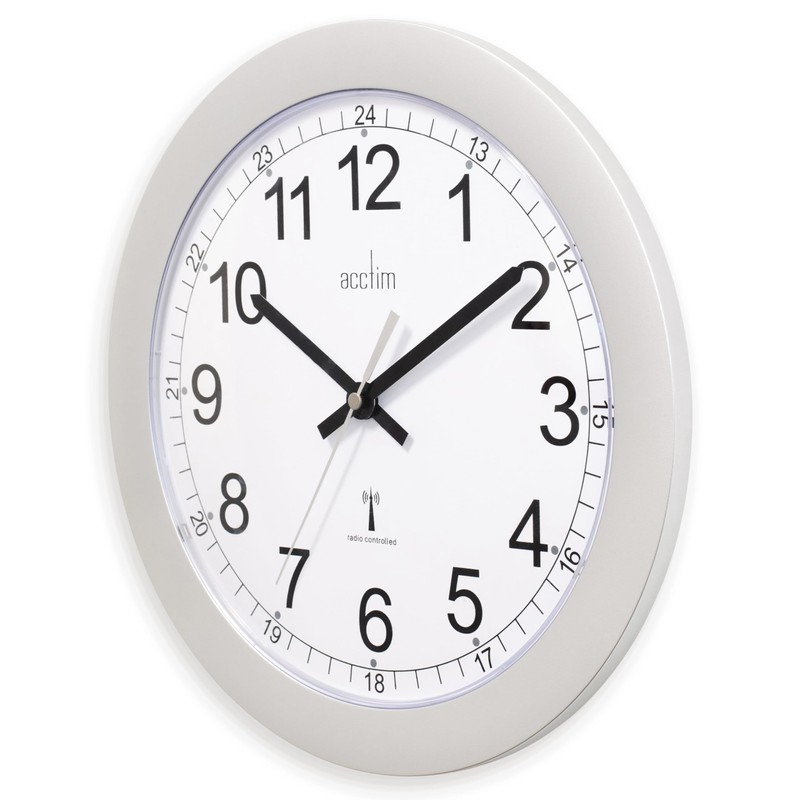 Acctim Forimia RC Wall Clock 30cm Silver 74417