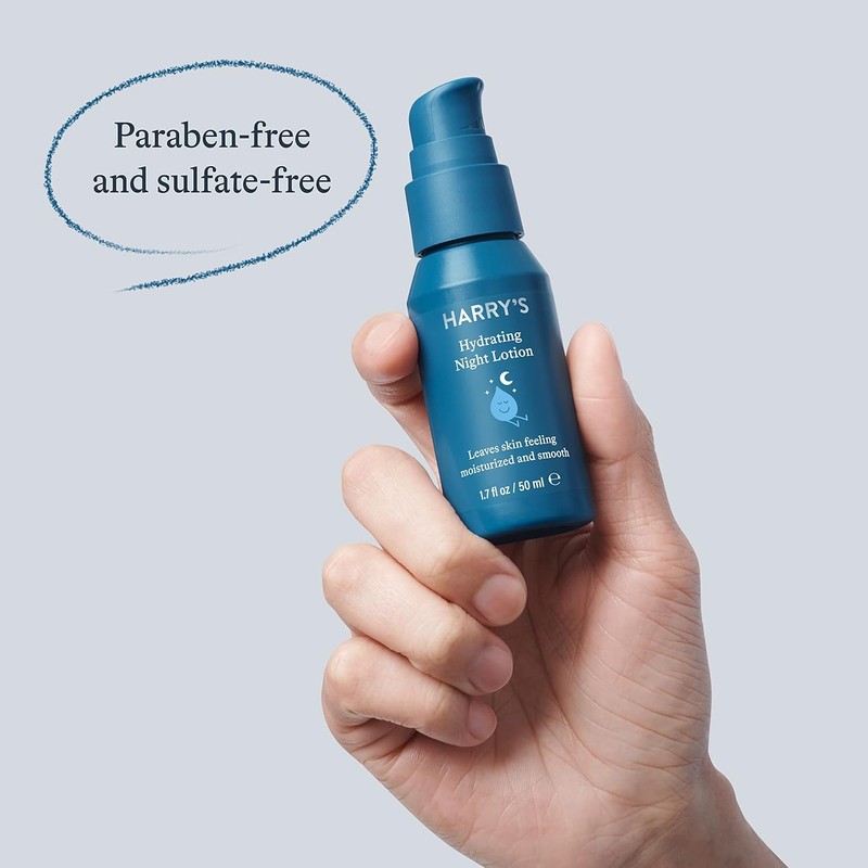 Harry's Hydrating Night Lotion, Night Moisturiser for Face, Lightweight 50ml,