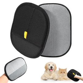 2 Stück Pet Hair Remover Glove, Antistatische Haarentfernungshandschuhe, Wiederverwendbare Fellpflegehandschuhe für Haustiere, Für die Pflege und Entfernung Unerwünsch für Glattes und Gesundes Fell