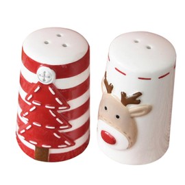 Mikinona Small Salt Pepper Shaker Set Ceramic Jar Seasoning Salt Shaker Kitchen Condiment Bottles