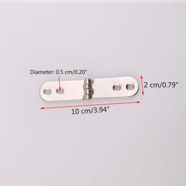 8 Pieces 180 Degree Folding Flush Hatch Hinges, Sewing Machine Tray Table Hinge Table Hinge for Multiple Folding Table Tops Computer Desk Sewing Machine