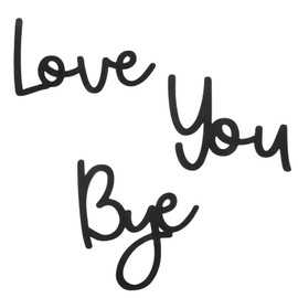 Ptwola 3 Pcs Love You Bye Wood Sign Home Decor Living Room Boho Wall Decor Express Love Warm for Your Family Lovers Wall Art Modern Simplicity Hallway Entryway Door Valentine Decorations for New Home