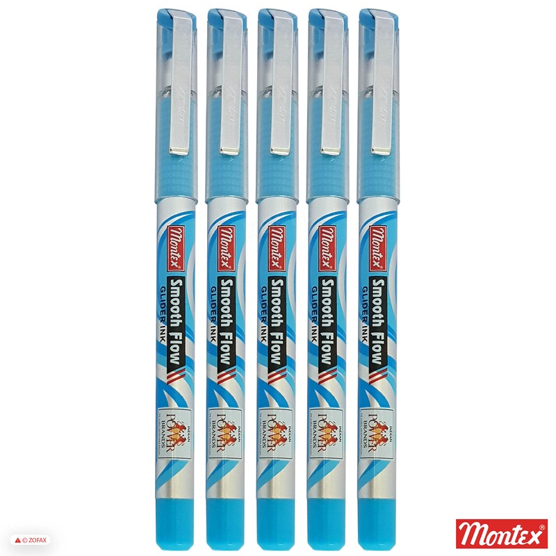 Montex 5 x 0.7mm Steel Tip Smooth Flow Ball Pen