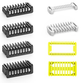 PRAOFRT 8-Piece Attachment Protective Comb Set with 1/2/3/5 mm Fixing Combs, Compatible with QP2734 QP2824 QP25XX QP26XX 360 Pro