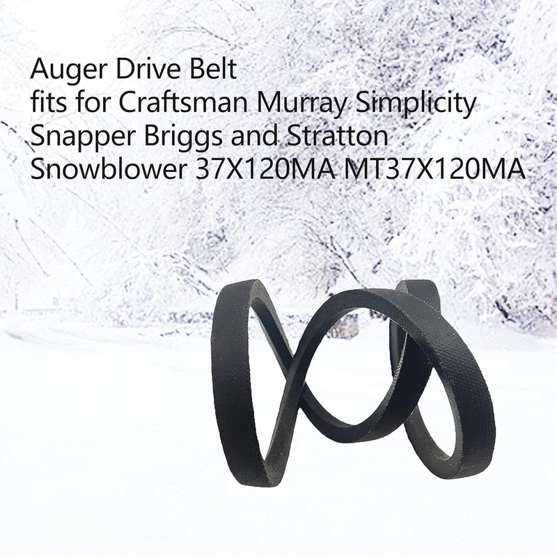 37X120MA Drive Belt Replacement Murray Craftsman 37X120MA Snow Blowers (1/2"