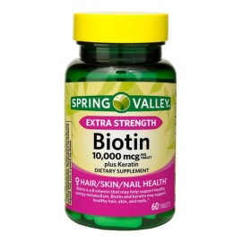 Biotina Premium Piel Cabello Uñas 10,000mcg 60 Caps
