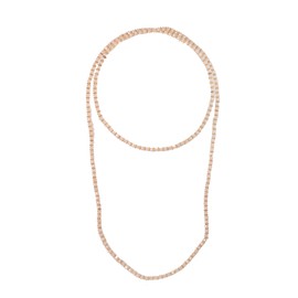 Spinningdaisy Sophisticated Multi Chain Layered Necklace Glass Bead Strand Ivory