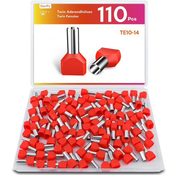 Gorffy Twin Wire End Ferrules 10 mm², Wire End Ferrules