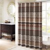 Madison Park Princeton Geometric Jacquard Fabric Shower Curtain, Transitional Shower
