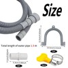 Washing Machine Hose, Waste Water Hose, Drain Hose Extension, 1.5