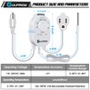 Plug in Thermostat for Heater, Thermostat Plug Outlet with 4.9FT