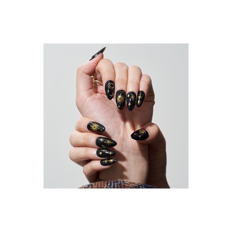GLAMERMAID Press On Uñas Medium Almendra, Halloween Hecho A Mano