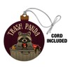 GRAPHICS & MORE Raccoon Trash Panda in Garbage Wood Christmas