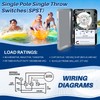 Dreyoo Pool Pump Timer 208/277V 40A 24 Hour Mechanical Pool
