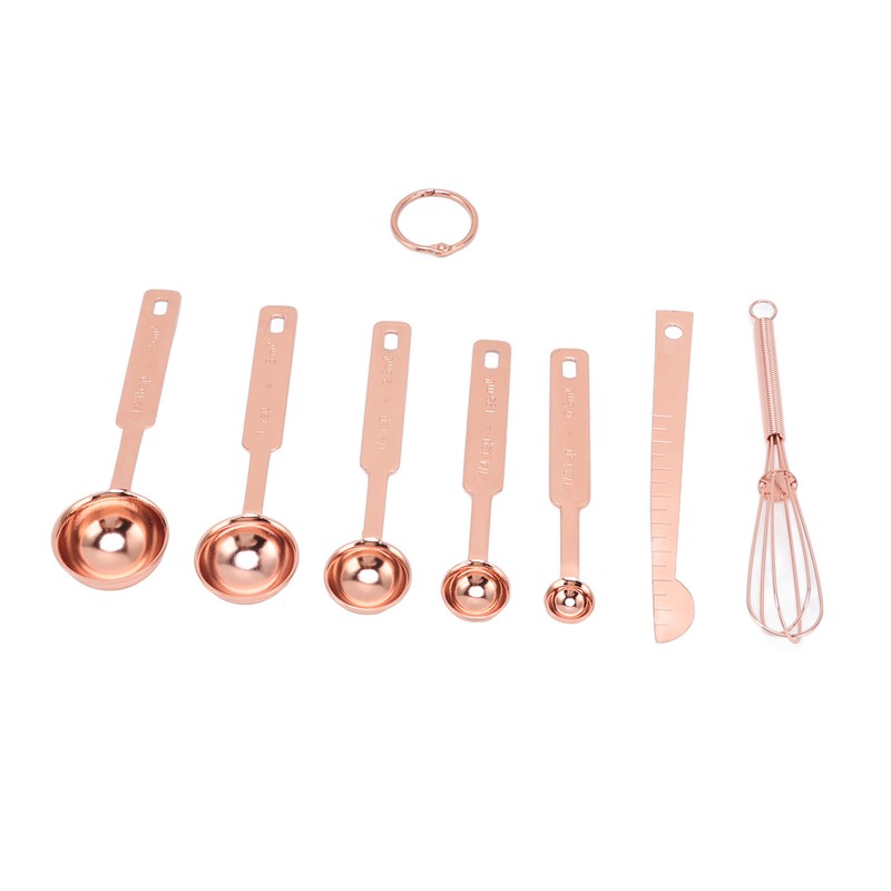 Measuring Spoons 7 in 1 Stainless Steel Stackable Design Multifunction
