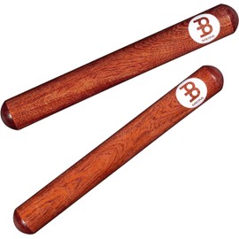 Meinl Percussion Wood Claves Classic - 1 Pair of Cylindrical Tonewoods - With Cutting Sound - Musical Instrument - Walnut, Natural (CL1RW)