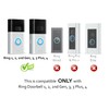 Non-Adhesive Wall Plate Compatible with RingDoorbell Battery Doorbell & Older