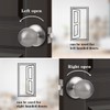Probrico Round Passage Door Knobs Handles for Hall/Closet Brushed Nickel