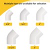 10pcs 3/4" 45 Degree PVC Elbow Pipe Fitting Connector (Socket