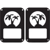JeepTails Palm Tree Inverted Tail Lamp Light Covers Compatible with