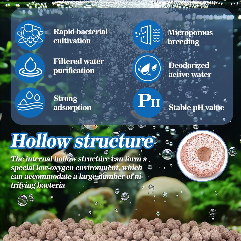 Sukh Ceramic Bio Balls - Fish Tank Sphere Filter Media