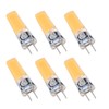 6PCS GY6.35 Bulb 5W COB Light Bulb 500lm Silicone Ceiling