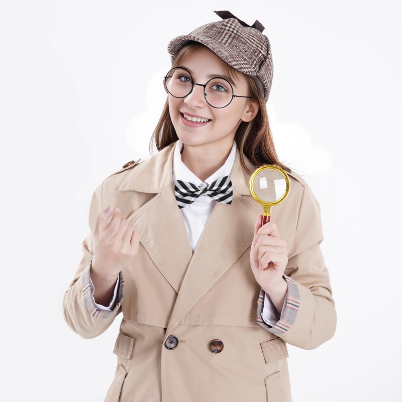 HOVEOX Detective Costume Detective Hat Detective Outfit Detective Costume Accessories