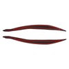Front Headlight Eyebrow Cover ABS Black Front Headlight Lamp Eyebrow