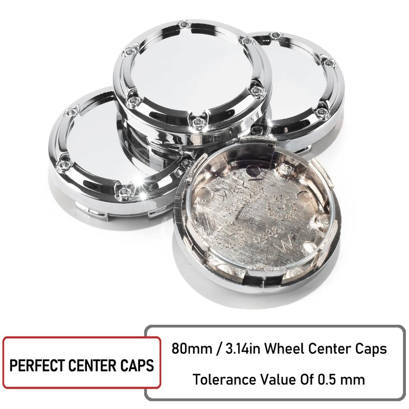 RTrhinotuning 4PCS 67mm Wheel Center Caps Compatible with SSR Wheel