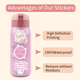 Retro Bible Verse Stickers for Laptop(100 Pcs),Gift for Kids Teens Adults Girl,Inspirational Christian Waterproof Vinyl Stickers Decals Water Bottle,Scrapbook,Journal,Dairy,Skateboard