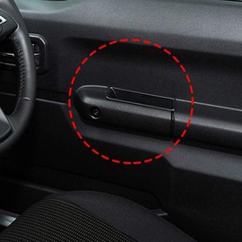 YOCTM - Accesorios para puerta frontal de coche, caja de almacenamiento de la manija, contenedor de teléfono para reposabrazos, color negro, para Suzuki Jimny 2019 2020