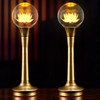 CFSHGLPSF 1 Pair Colorful Crystal Lotus Lamp -LED Lotus Flower