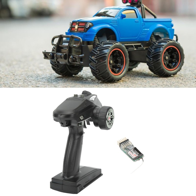 RC Transmitter Black 2.4G 6CH Sensitive Remote Controller With Receiver