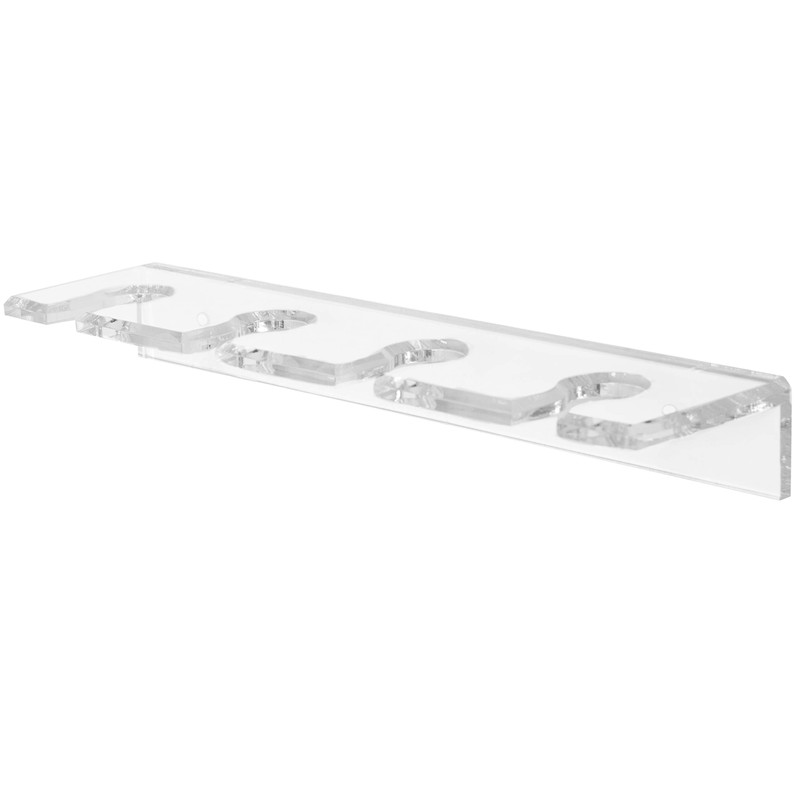 MyGift Clear Acrylic Wine Glass Holder Wall Mounted Stemware Hanging