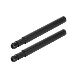 2Pcs Bike Presta Valve Extender, 60mm/2.4inch Bike Tire Valves Stem Caps Bicycle Aluminum Presta Valve Extender Inner Tyre Valves Extension Bicycle Inner Tube Tire Accessories (Black)