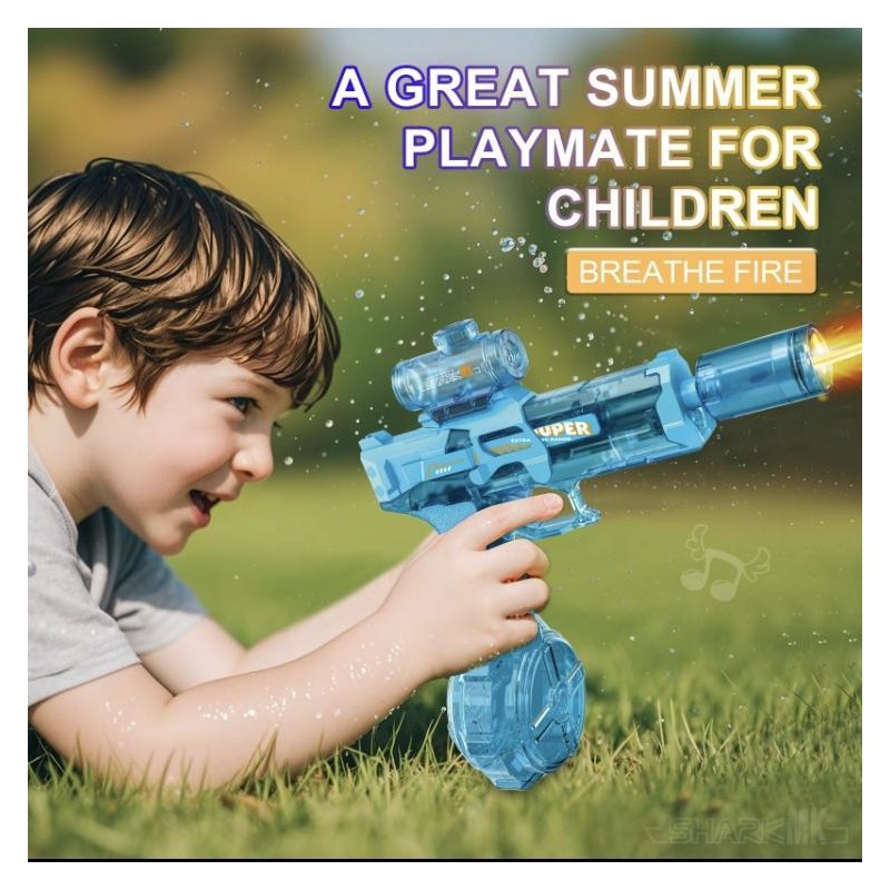 Ultimate Battle Blaster Electric Water Guns with Realistic Muzzle Flame,