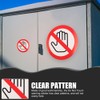 FOMIYES 10 Pieces No-Touch Sign Stickers Dont Touch Warning Sign
