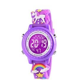 VAPCUFF 3D Cartoon Waterproof Kids Watches with Alarm - Best Toys Gifts for Girls Age 3-10