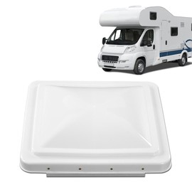 G-PLUS New 1pc White Roof Vent Cover 14" x 14" Compatible with Ventline roof vents prior to 2008 and Elixir roof vents starting 1994