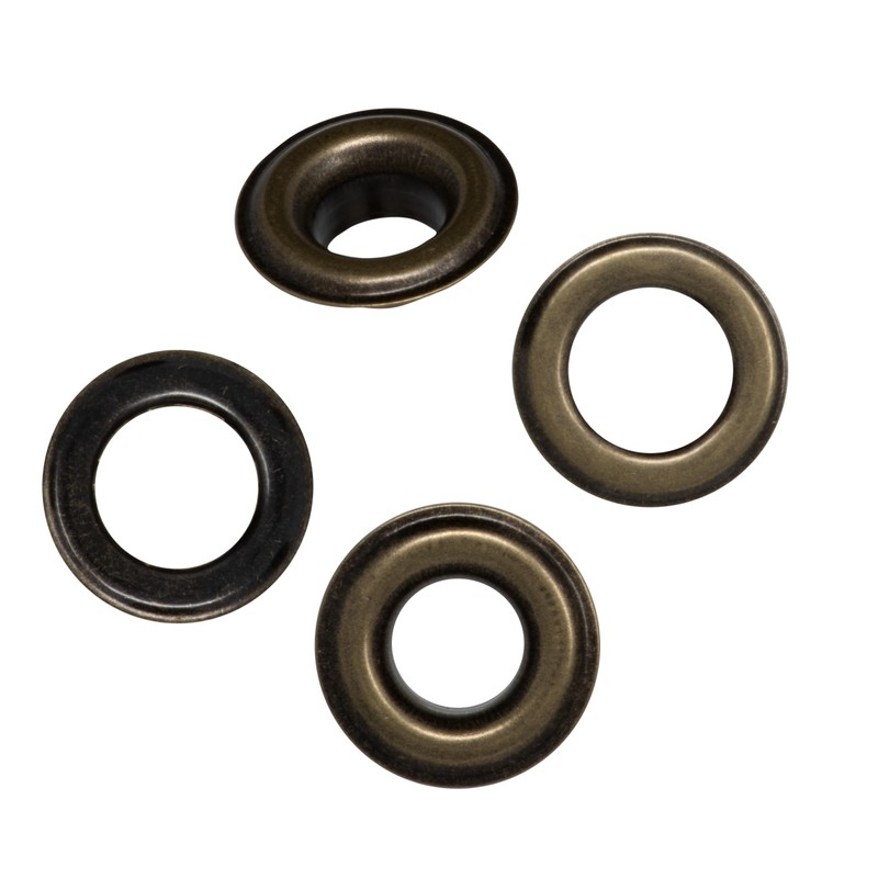 Dritz 7/16" Extra-Large Eyelets, 10 Sets, Brass