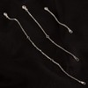 ALEXCRAFT Silver Necklace Extender, More Rings for More Suitable Extension