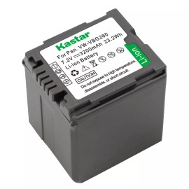 For Panasonic 1x Kastar Battery for Panasonic VW-VBG260 AG-AC7 AG-AC130 AG-AC160 AG-AF100