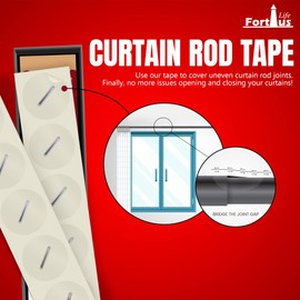 Curtain Rod Joint Tapes (10 Pieces for 10 Rod Joints)