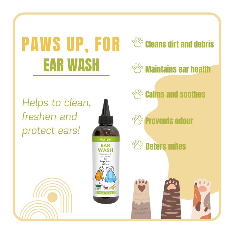 Phytopet Ear Wash | 250ml | Natural & Gentle Cleaning